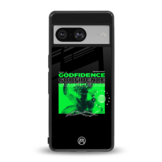 godfidence back phone cover | glass case for Google Pixel 8