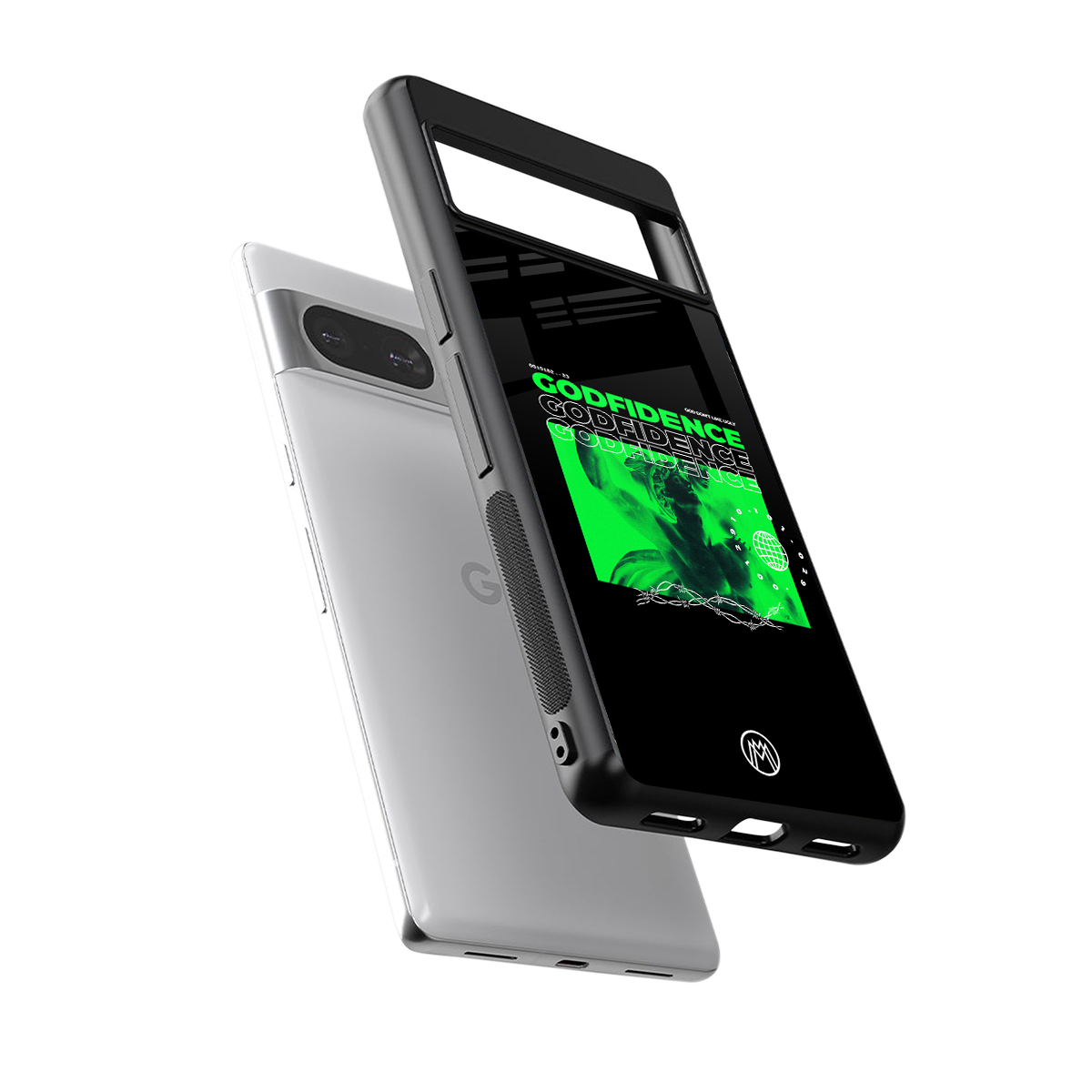 godfidence back phone cover | glass case for Google Pixel 8