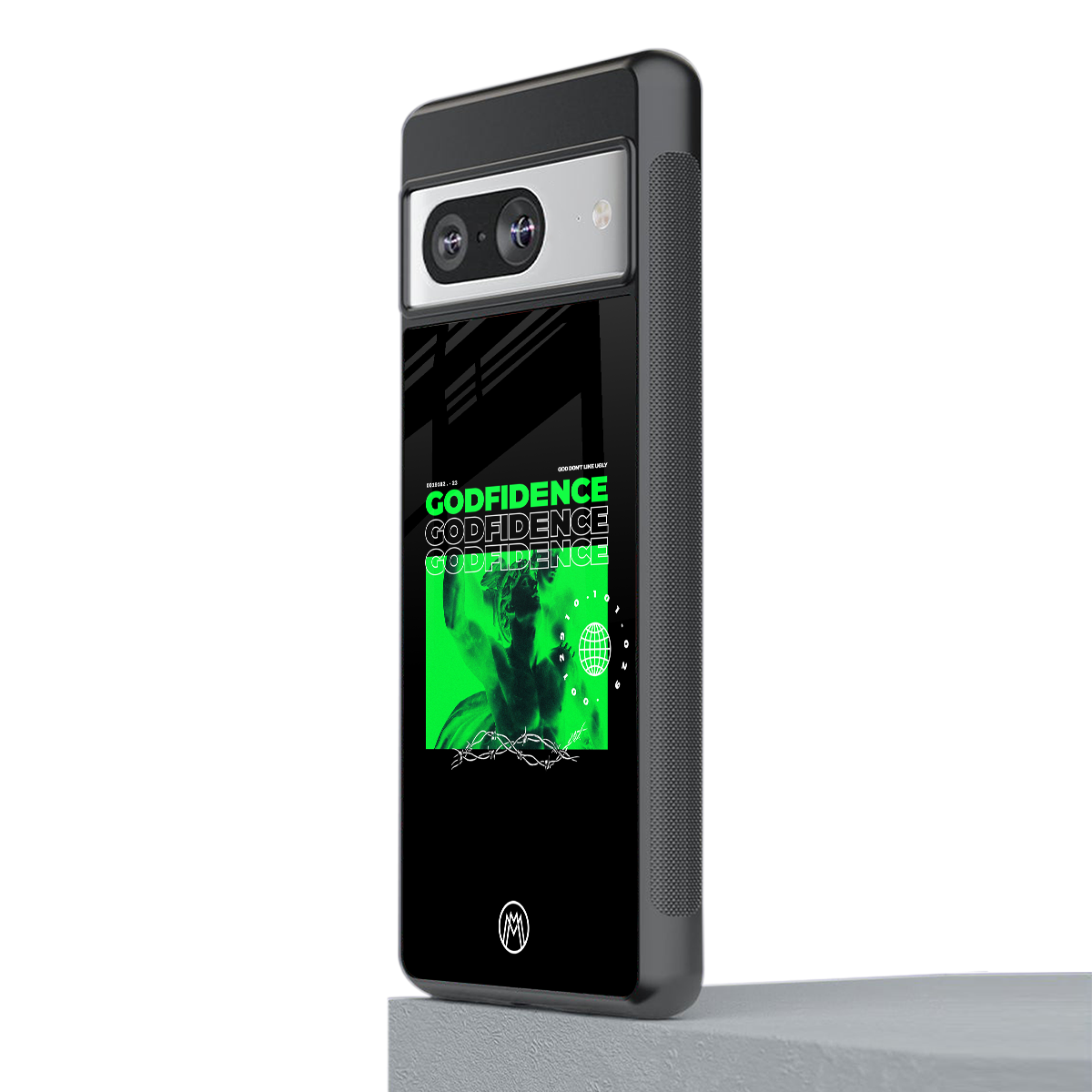 godfidence back phone cover | glass case for Google Pixel 8