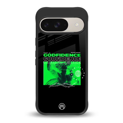 godfidence back phone cover | glass case for google pixel 9