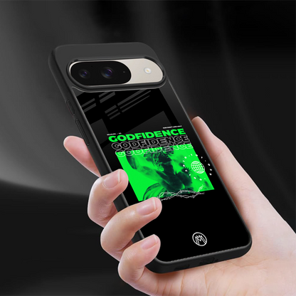 godfidence back phone cover | glass case for google pixel 9