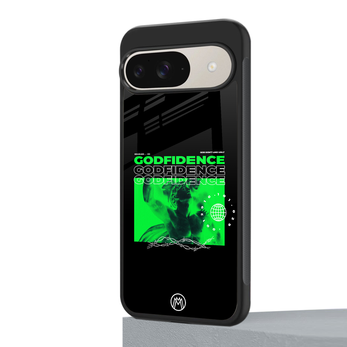 godfidence back phone cover | glass case for google pixel 9