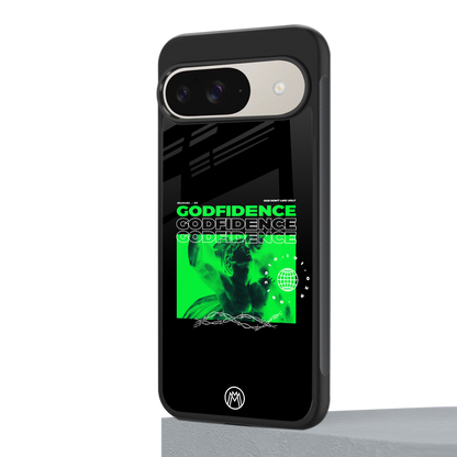 godfidence back phone cover | glass case for google pixel 9