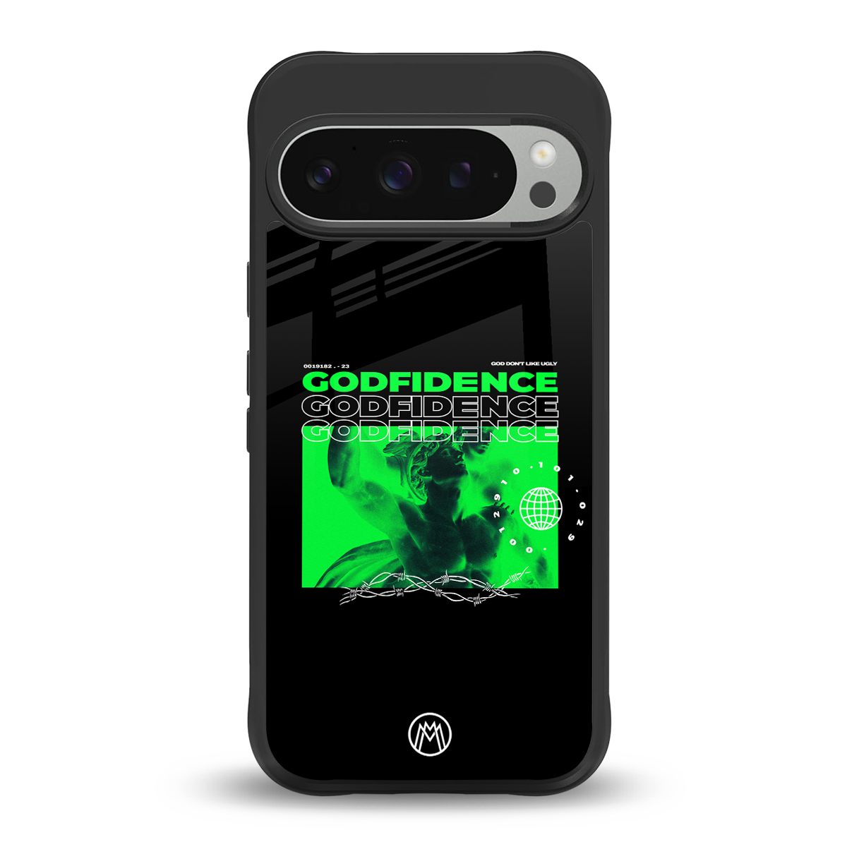 godfidence back phone cover | glass case for google pixel 9 pro xl