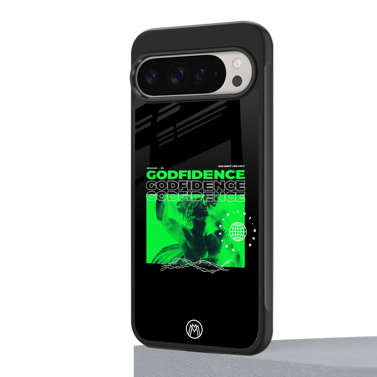 godfidence back phone cover | glass case for google pixel 9 pro