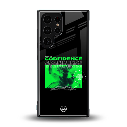 godfidence back phone cover | glass case for samsung galaxy s23 ultra