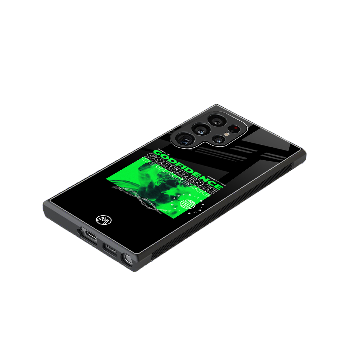 godfidence back phone cover | glass case for samsung galaxy s23 ultra