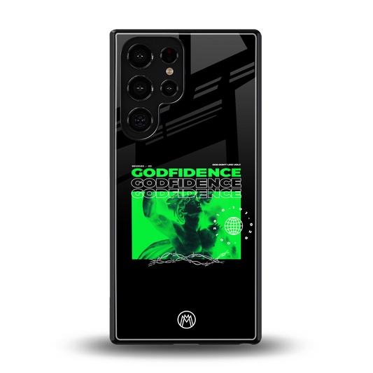 godfidence back phone cover | glass case for samsung galaxy s25 ultra