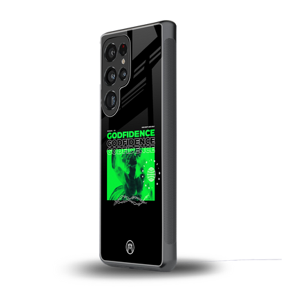 godfidence back phone cover | glass case for samsung galaxy s25 ultra
