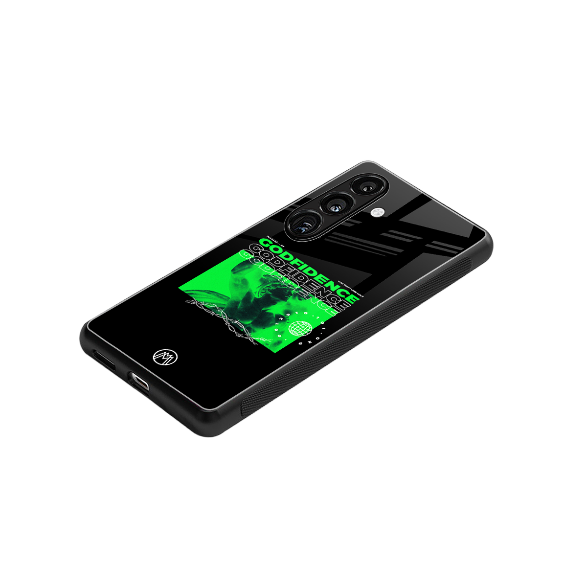 godfidence back phone cover | glass case for samsung galaxy s23 plus