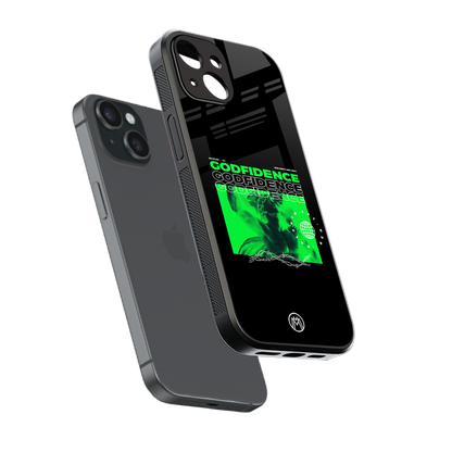godfidence back phone cover | glass case for iphone 15