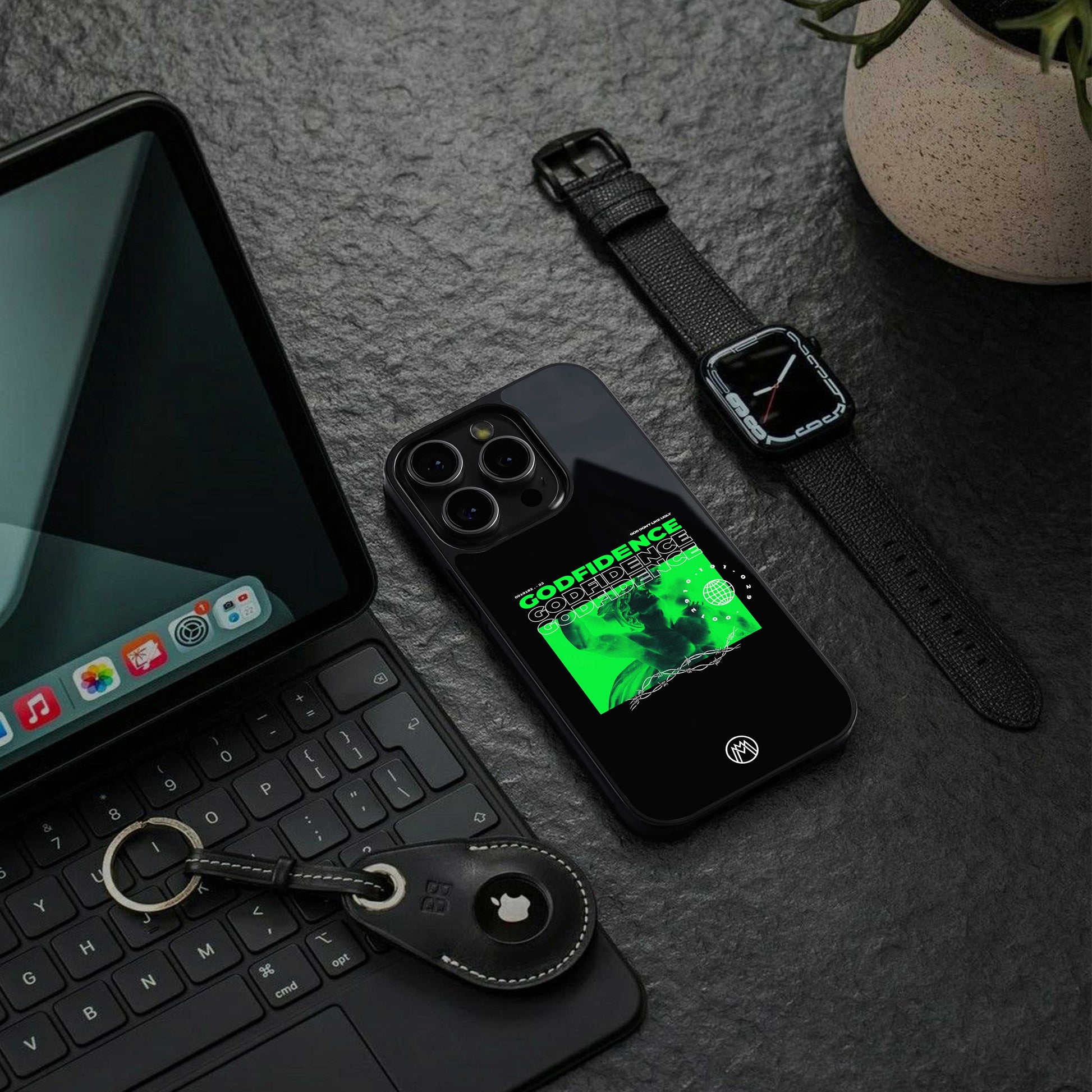 godfidence back phone cover | glass case for samsung galaxy s23 plus