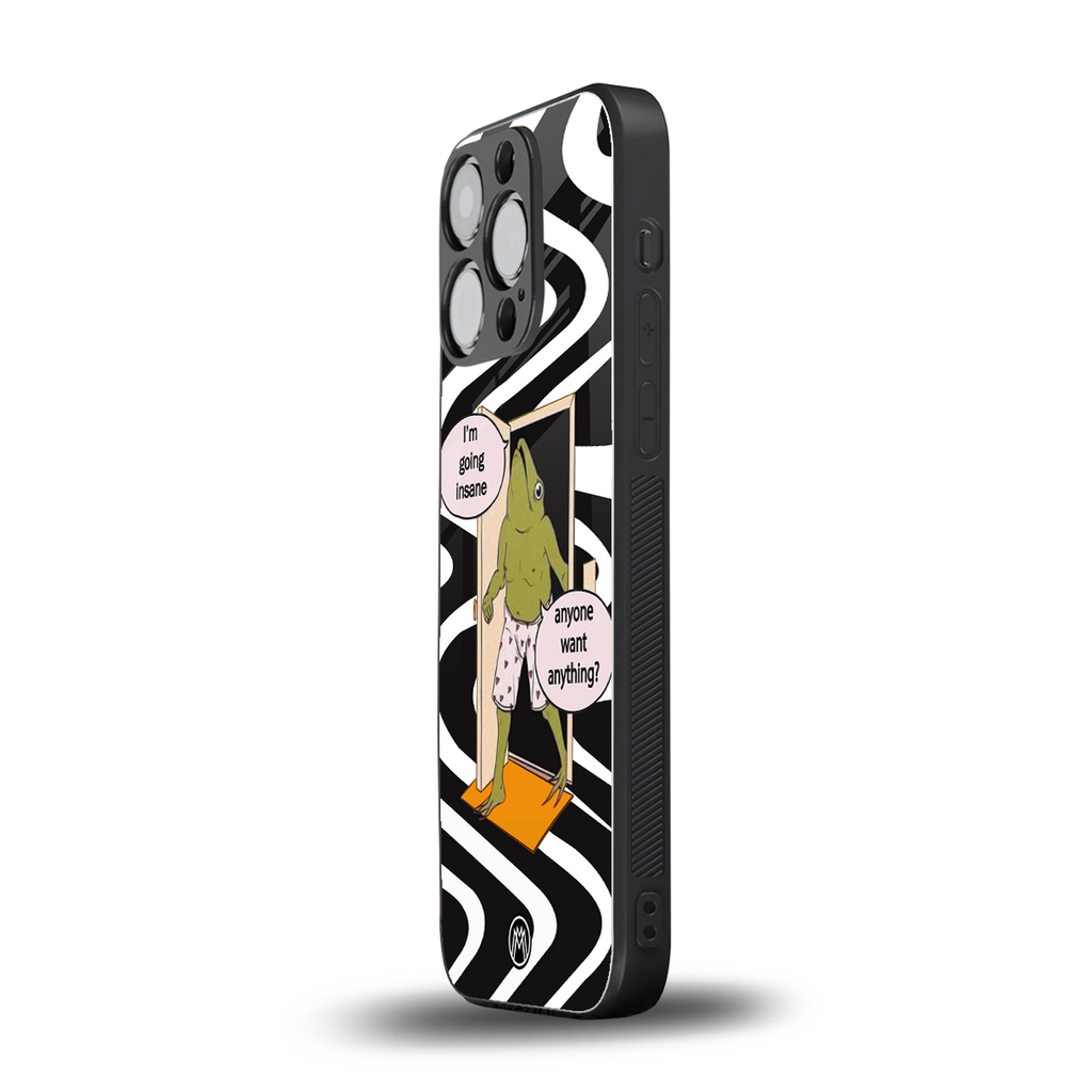 going insane back phone cover | glass case for iphone 13 pro