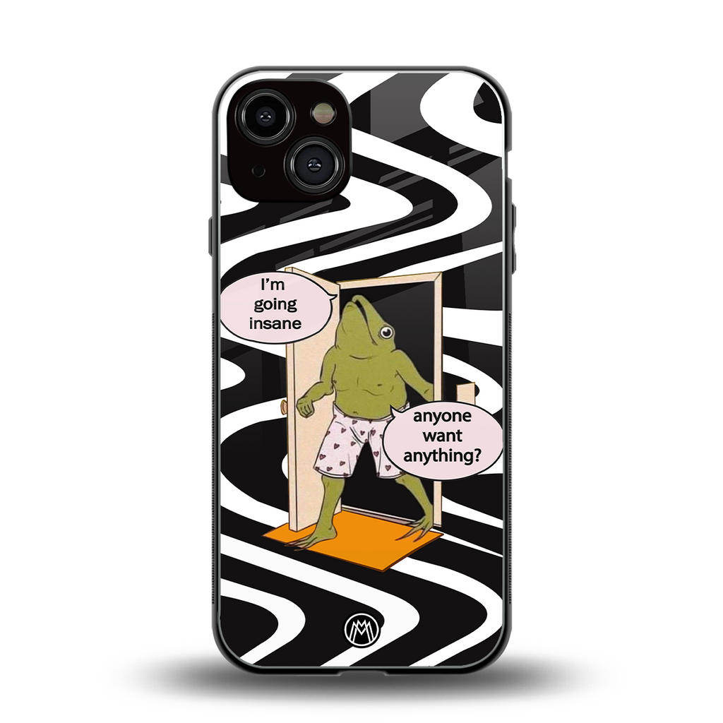 going insane back phone cover | glass case for iphone 13