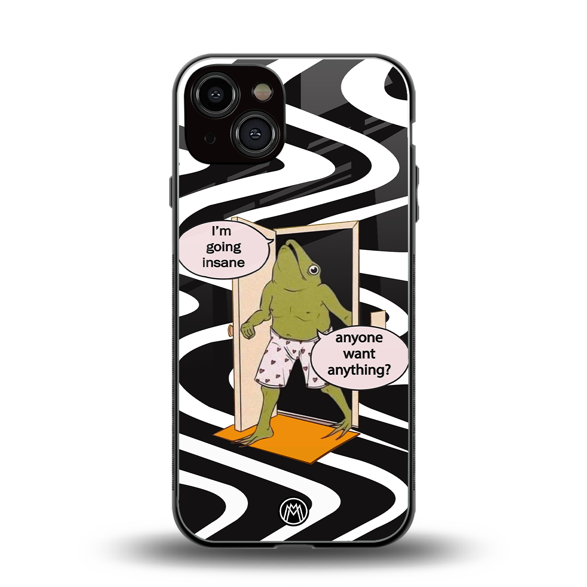 going insane back phone cover | glass case for iphone 13