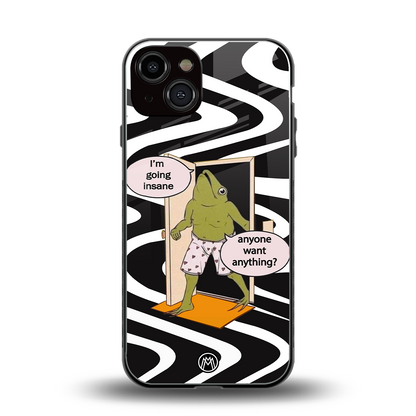 going insane back phone cover | glass case for iphone 13