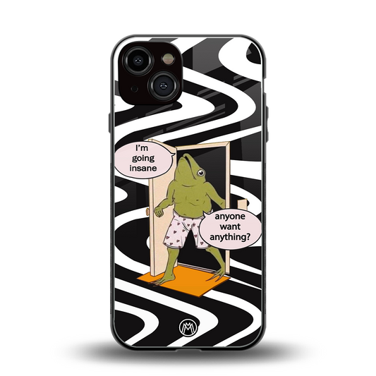 going insane back phone cover | glass case for iphone 13