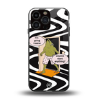 going insane back phone cover | glass case for iphone 16 pro max