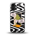 going insane back phone cover | glass case for iphone 16