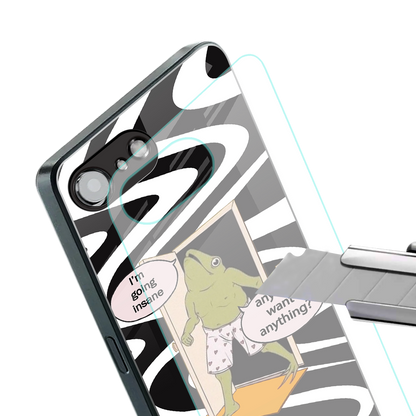 going insane back phone cover | glass case for iphone 16e
