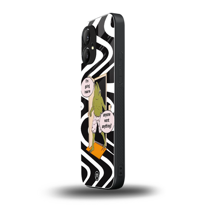 going insane back phone cover | glass case for nothing phone 1