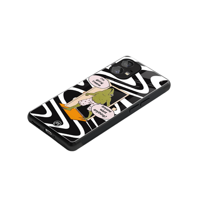 going insane back phone cover | glass case for nothing phone 1