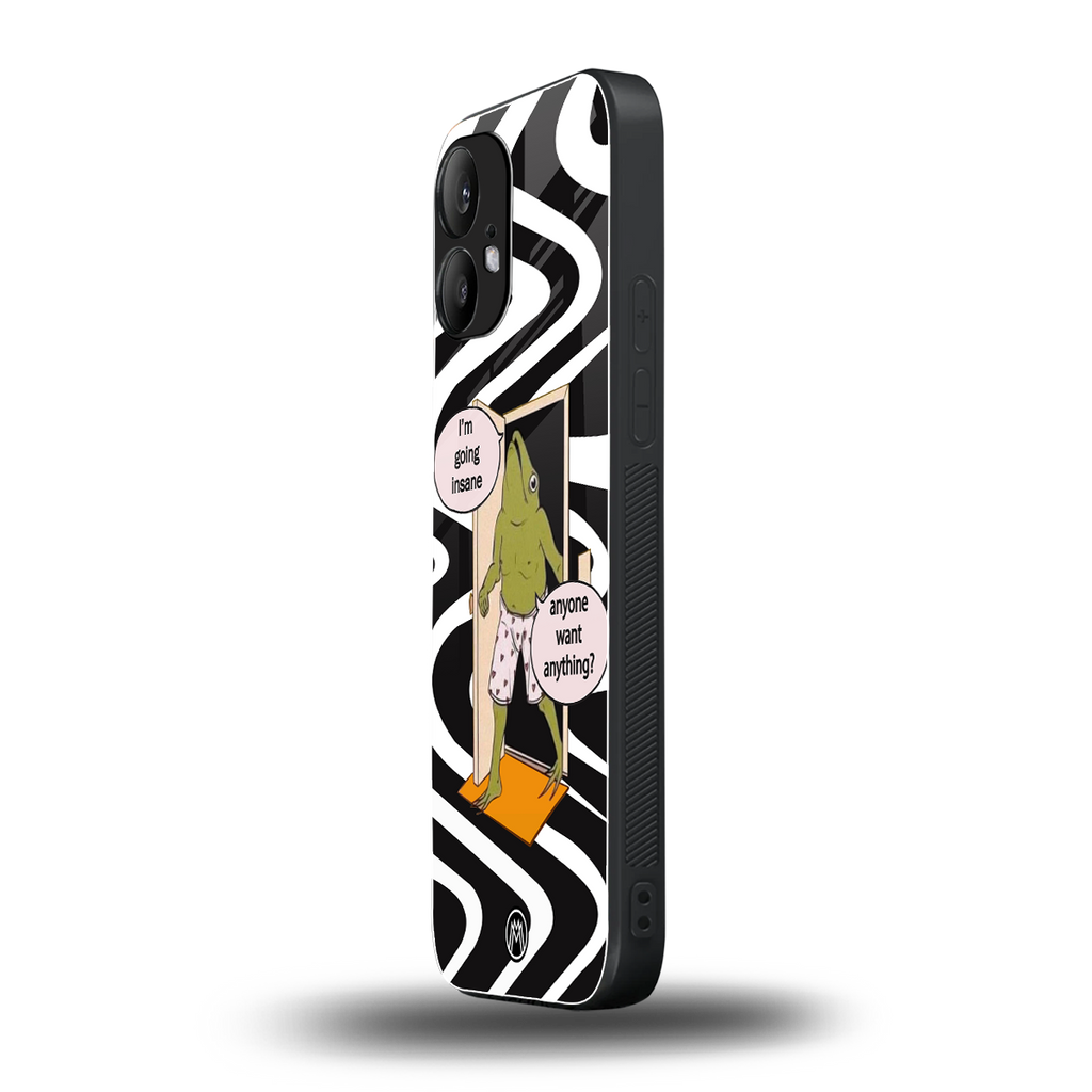 going insane back phone cover | glass case for nothing phone 2