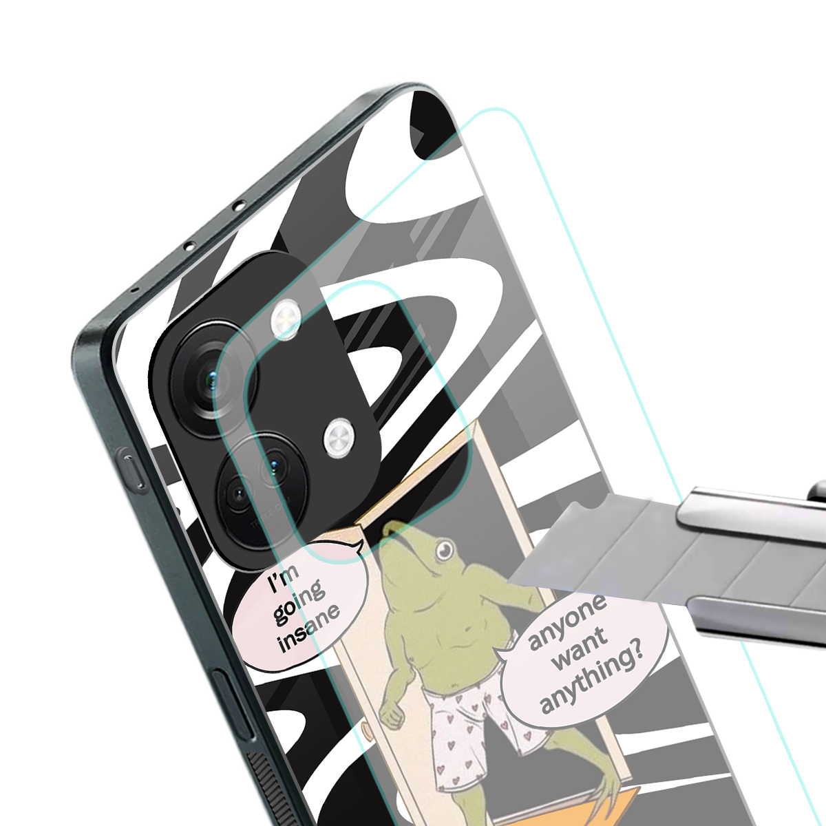going insane back phone cover | glass case for oneplus nord 3