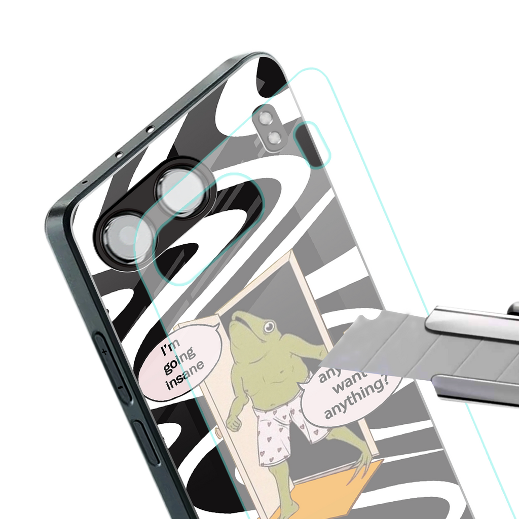 going insane back phone cover | glass case for oneplus nord 4
