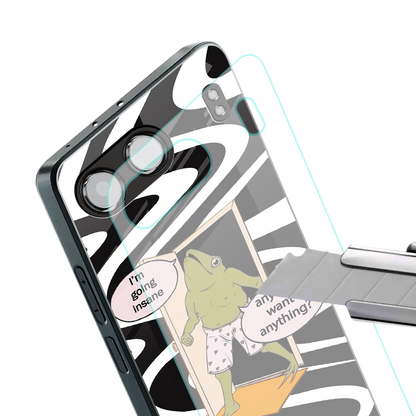 going insane back phone cover | glass case for oneplus nord 4