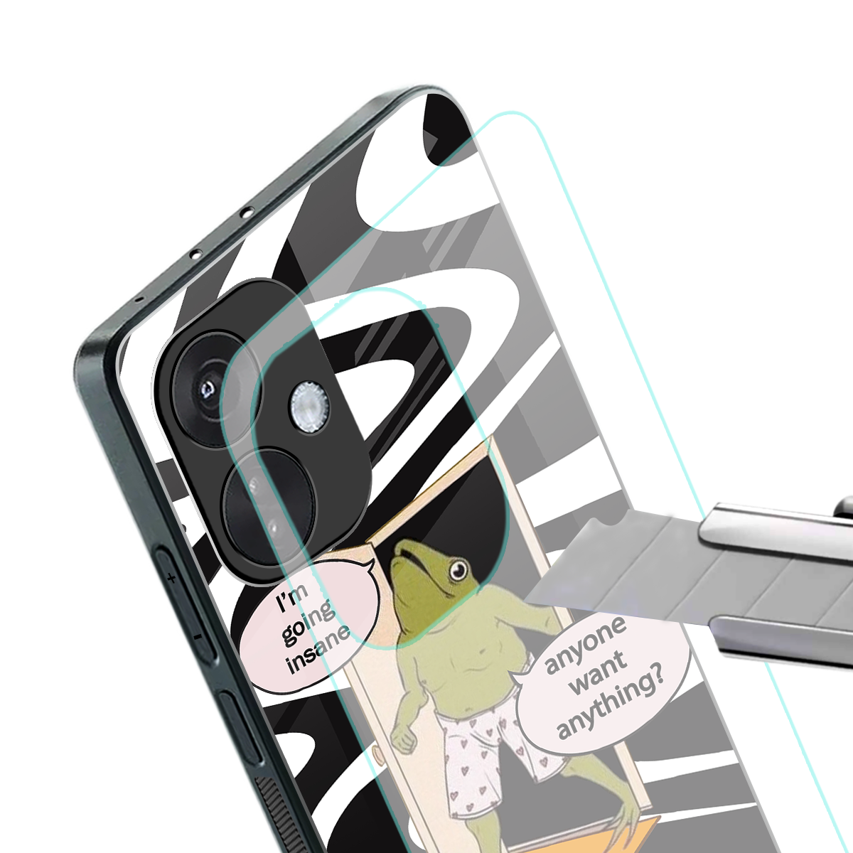 going insane back phone cover | glass case for oneplus nord ce 3