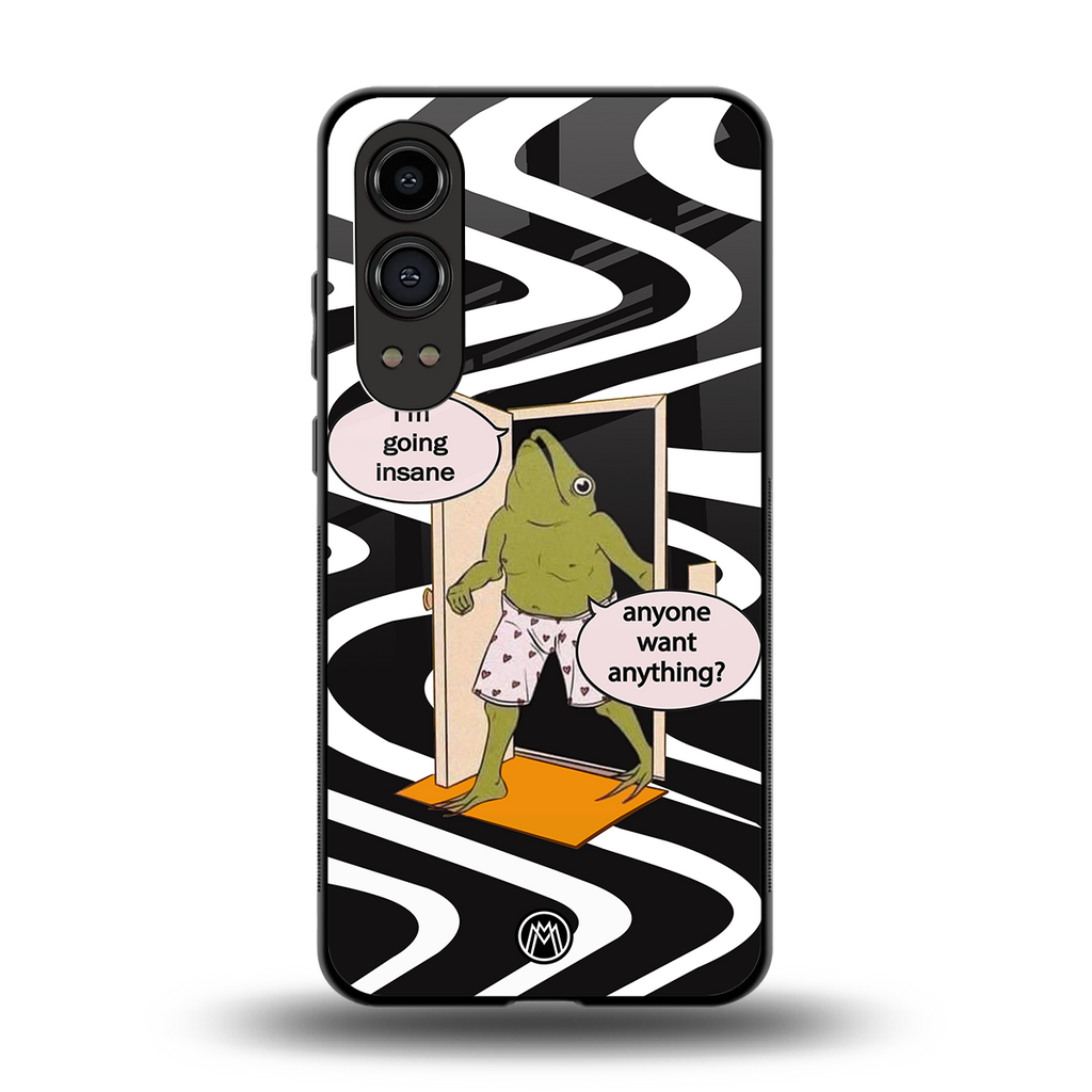 going insane back phone cover | glass case for oneplus nord ce 4 lite