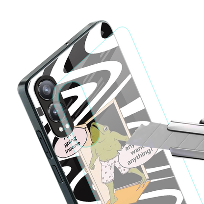 going insane back phone cover | glass case for oneplus nord ce 4 lite