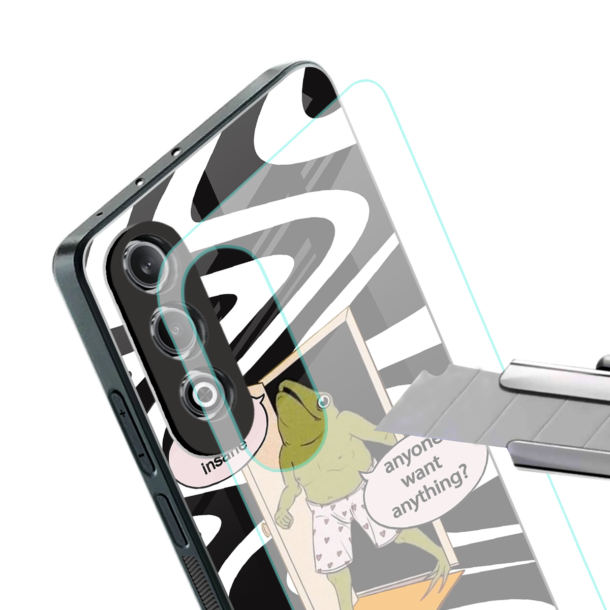 going insane back phone cover | glass case for oneplus nord ce 4