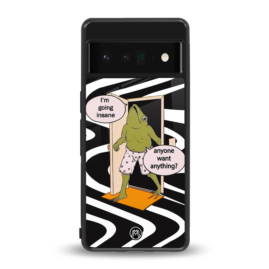 going insane back phone cover | glass case for google pixel 6 pro