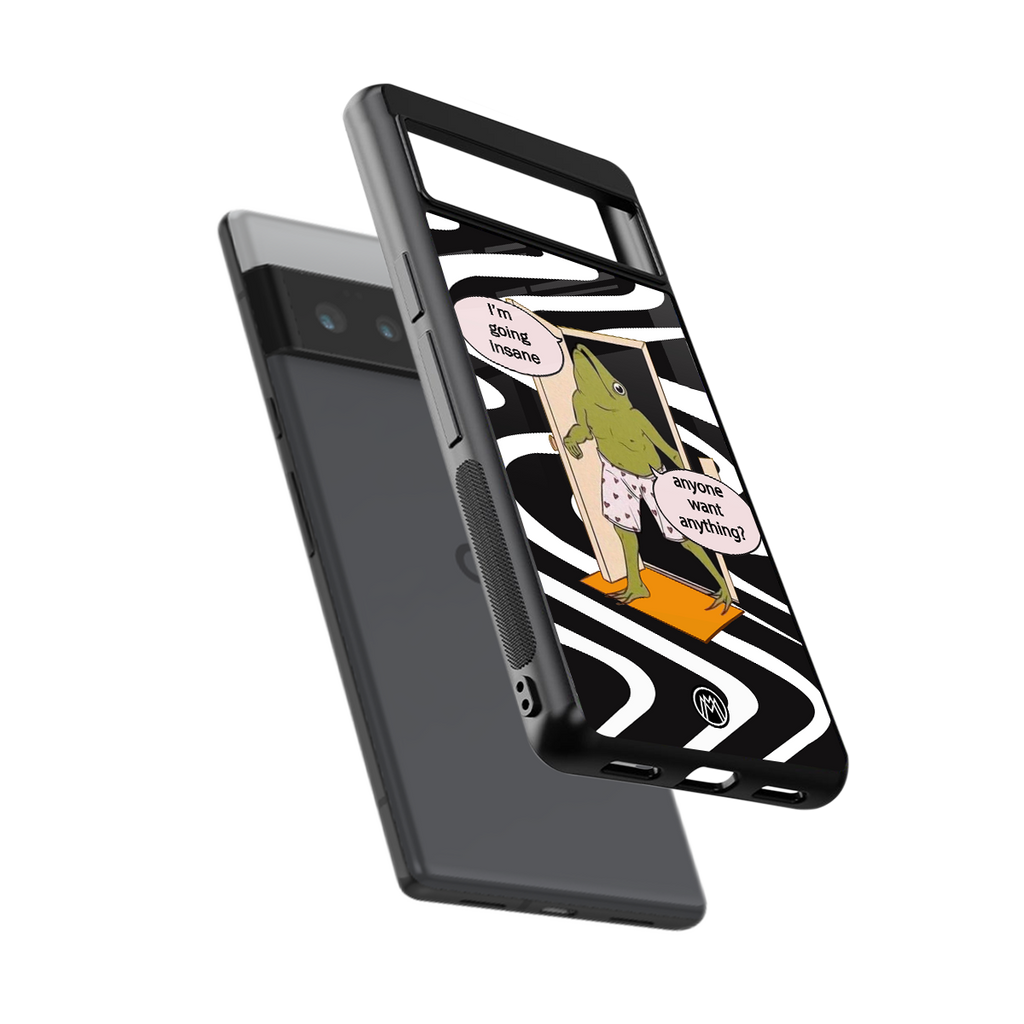 going insane back phone cover | glass case for google pixel 6 pro