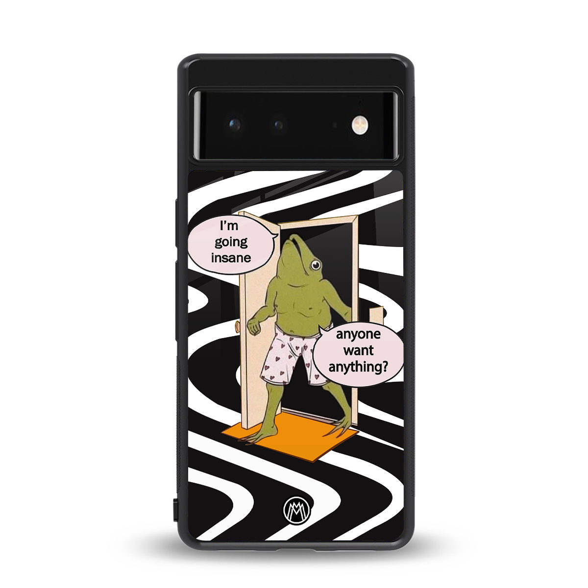 going insane back phone cover | glass case for Google Pixel 6A