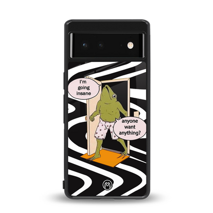 going insane back phone cover | glass case for Google Pixel 6A
