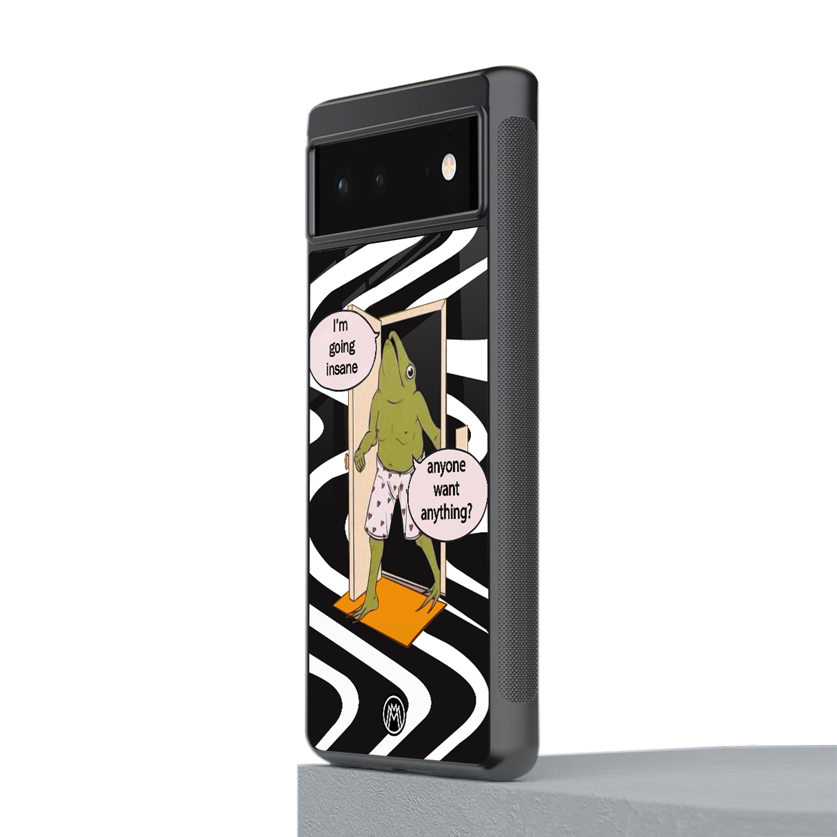 going insane back phone cover | glass case for Google Pixel 6A