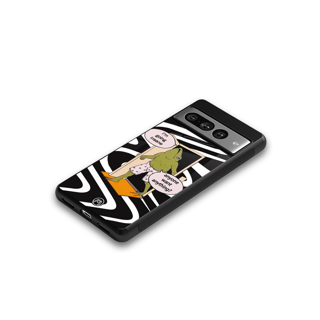 going insane back phone cover | glass case for google pixel 7 pro