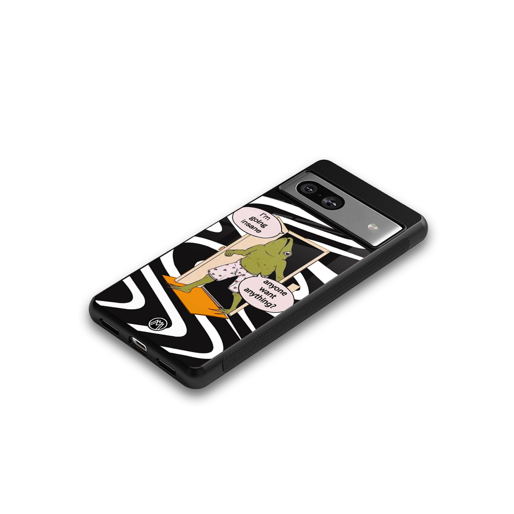 going insane back phone cover | glass case for Google Pixel 7