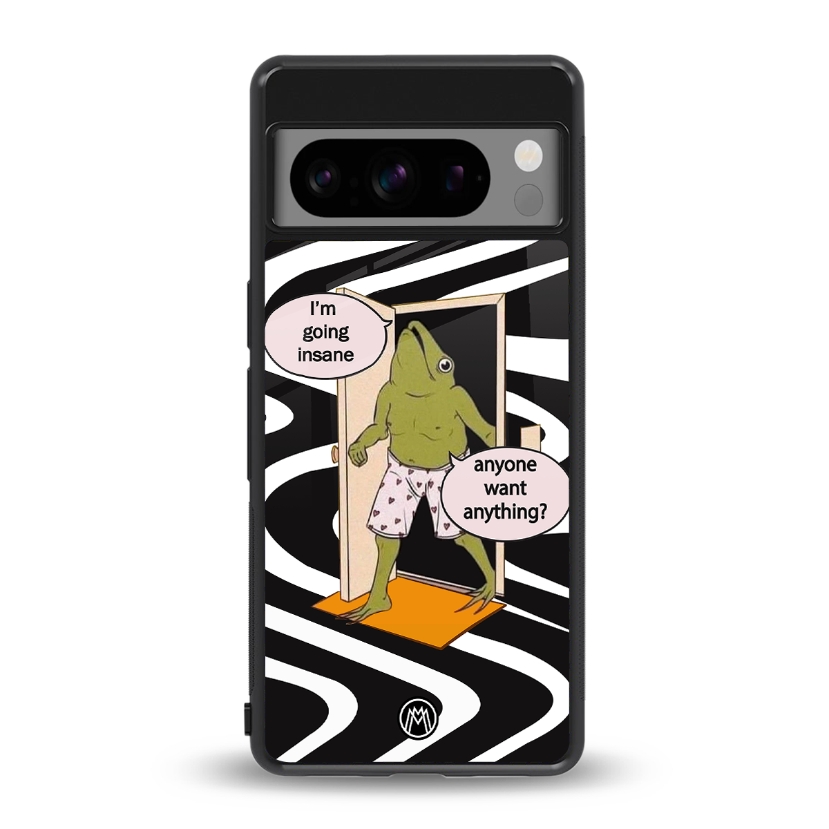 going insane back phone cover | glass case for google pixel 8 pro