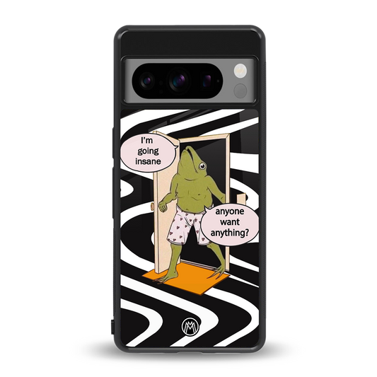 going insane back phone cover | glass case for google pixel 8 pro