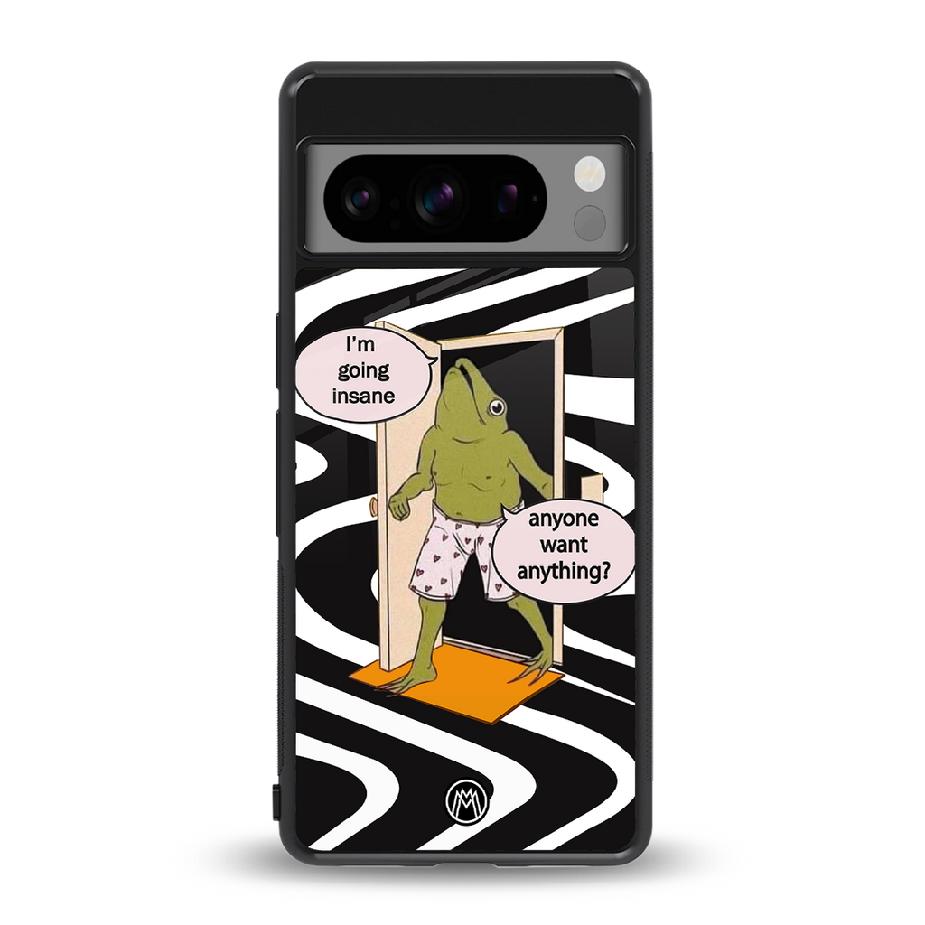 going insane back phone cover | glass case for google pixel 8 pro