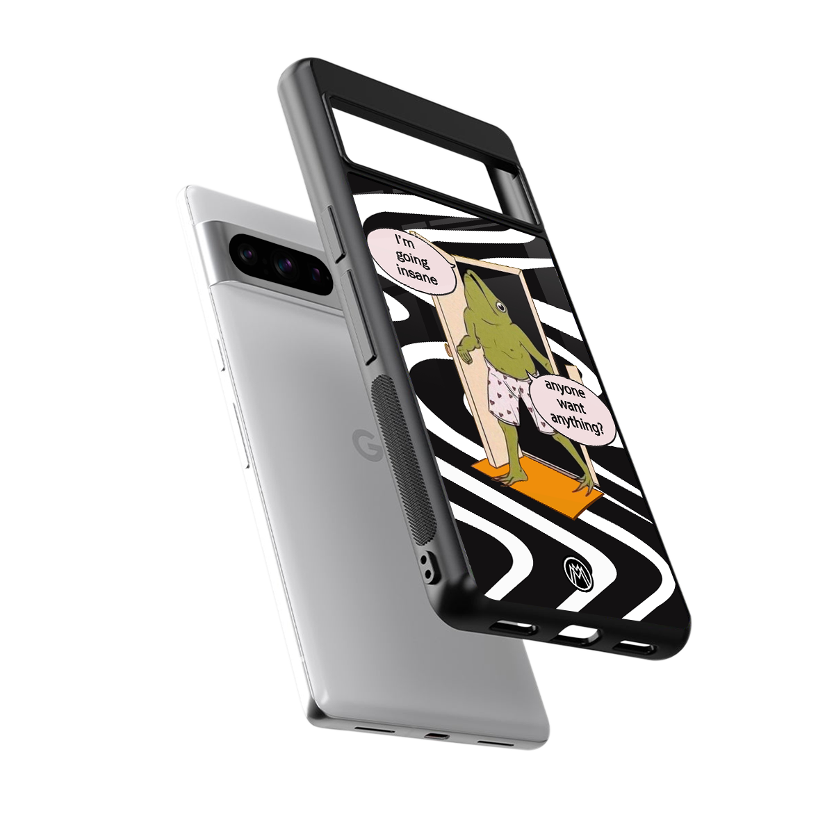 going insane back phone cover | glass case for google pixel 8 pro