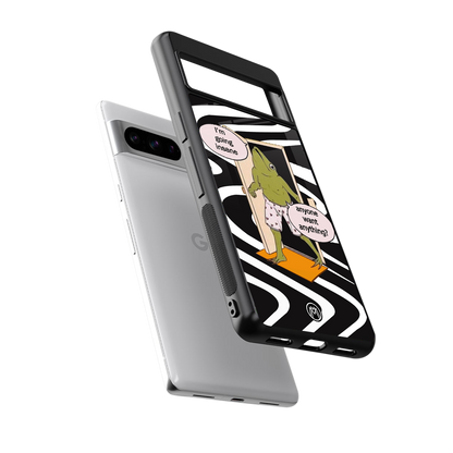 going insane back phone cover | glass case for google pixel 8 pro