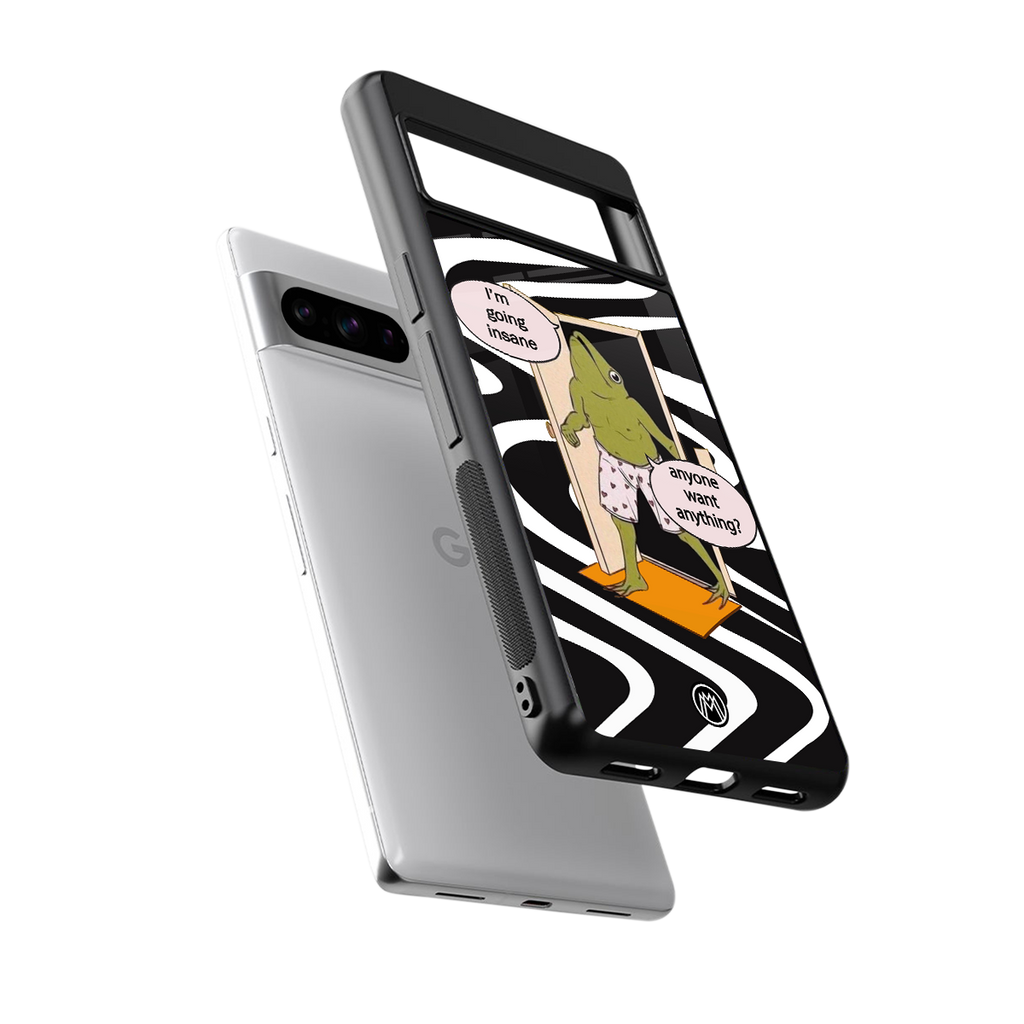 going insane back phone cover | glass case for google pixel 8 pro