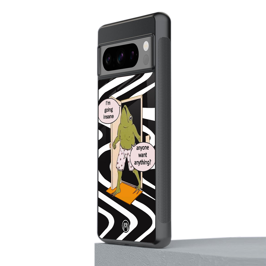 going insane back phone cover | glass case for google pixel 8 pro