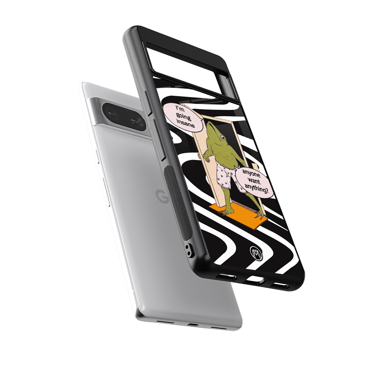 going insane back phone cover | glass case for Google Pixel 8
