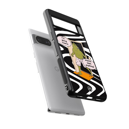 going insane back phone cover | glass case for Google Pixel 8